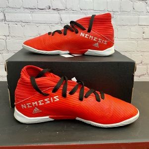 Adidas Nemesis Red Indoor Soccer Cleats
